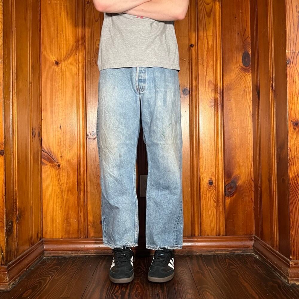 Levi's 38x27 Y2K 501 Jeans Blue Straight